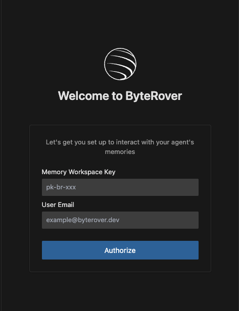 Authorize ByteRover